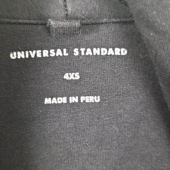 Universal Standard Longsleeve Belted Robe with Pockets Black Cotton EUC small - Picture 11 of 12